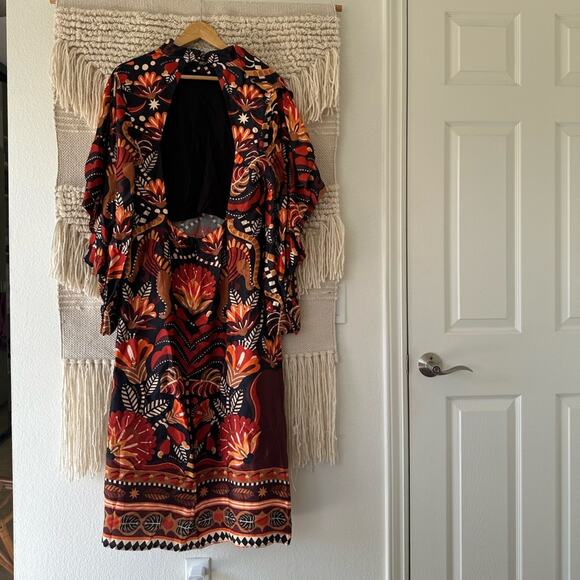 NWT: Farm Rio Nature Beauty Backless Midi Dress - Picture 12 of 12